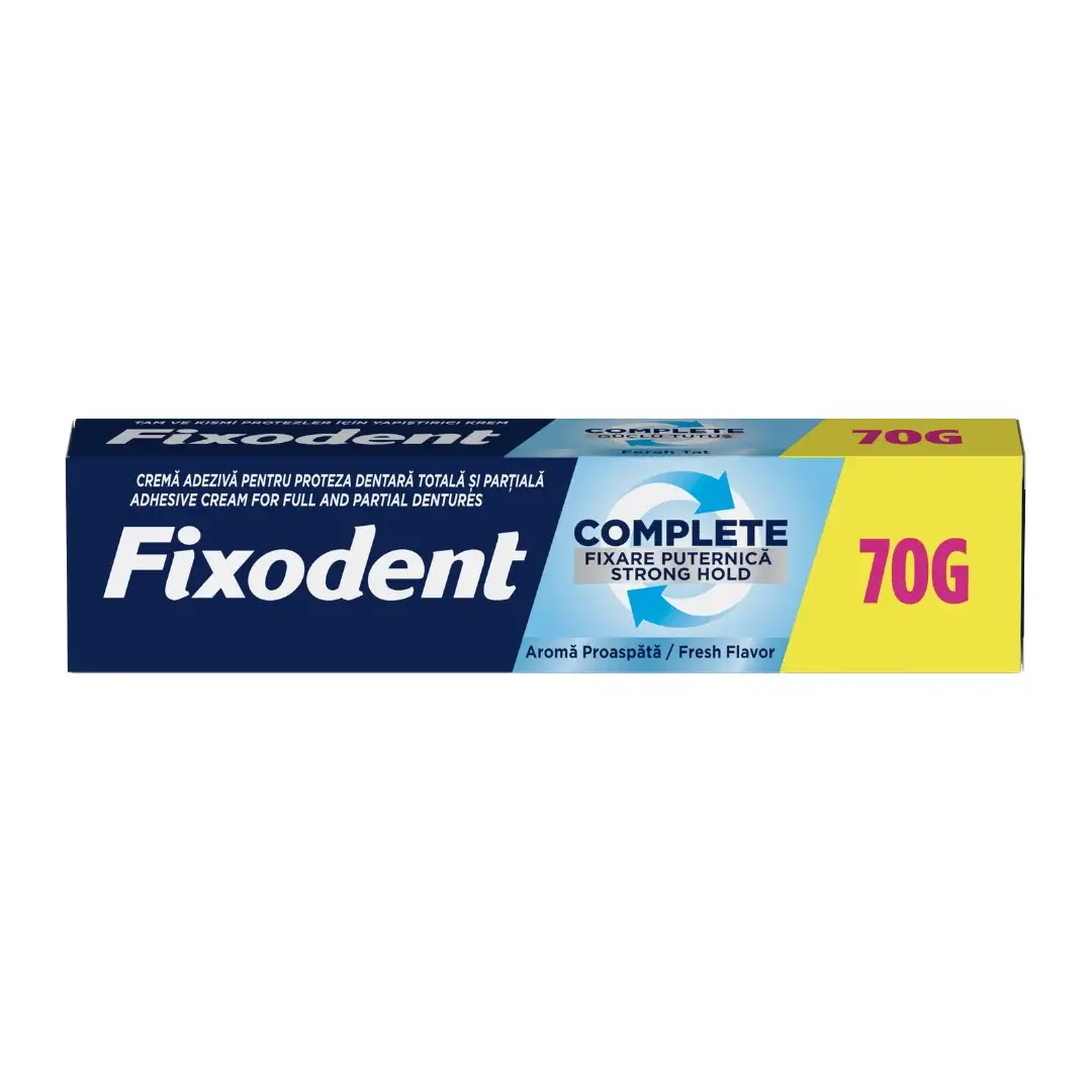 Cremă adeziva Complete Fresh, 70g, Fixodent