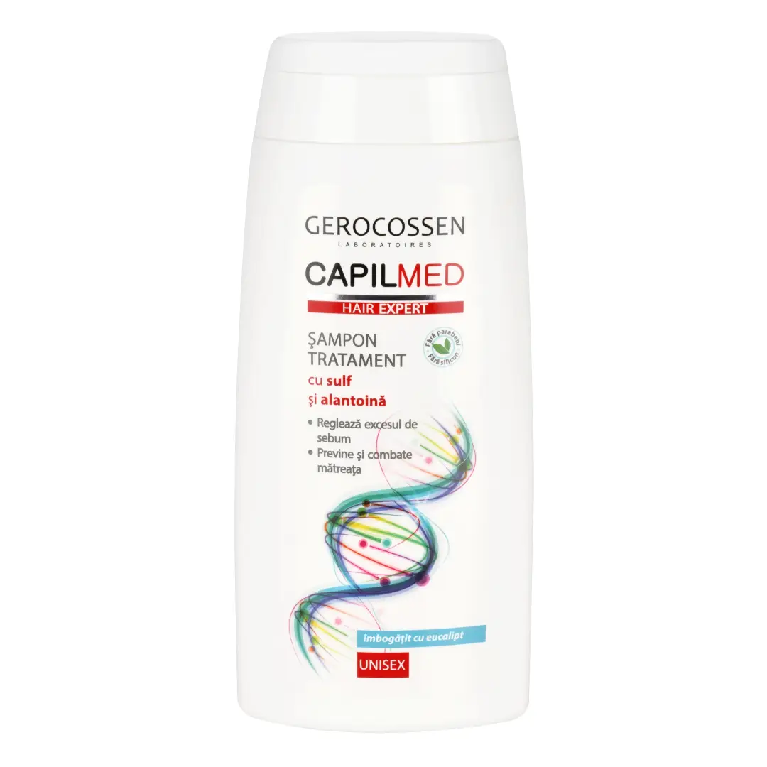 Sampon tratament cu Sulf si Alantoina Capilmed, 275 ml, Gerocossen