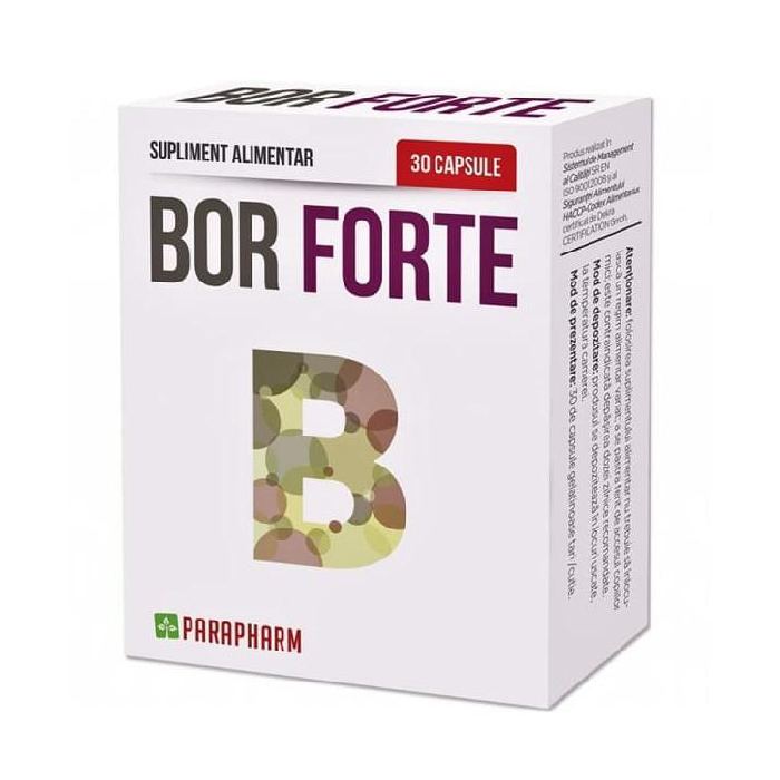 Bor Forte, 30 capsule, Parapharm