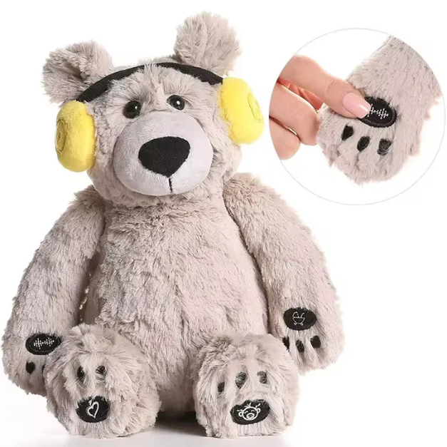 Dispozitiv sunete albe, ursulet din plus cu sunetul batailor inimii mamei si cantece de leagan, Lulla Bear by bebeLOGIC™