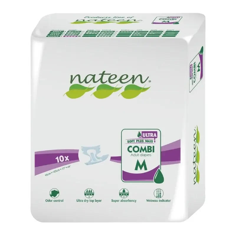 Scutece pentru adulti Combi Line X-Ultra, marime M, 10 bucati, Nateen