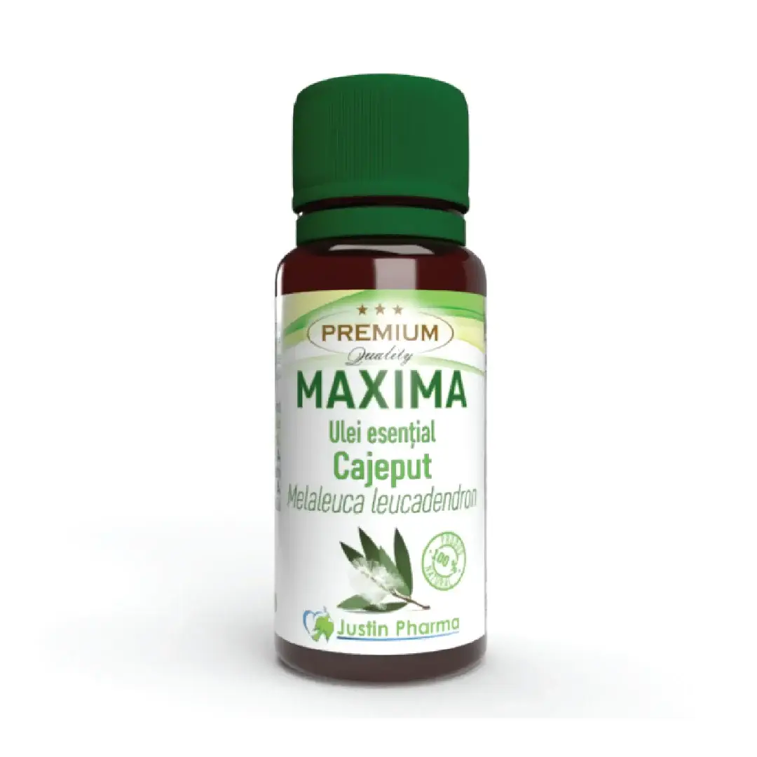 Ulei esential Cajeput Maxima, uz extern, 10 ml, Justin Pharma
