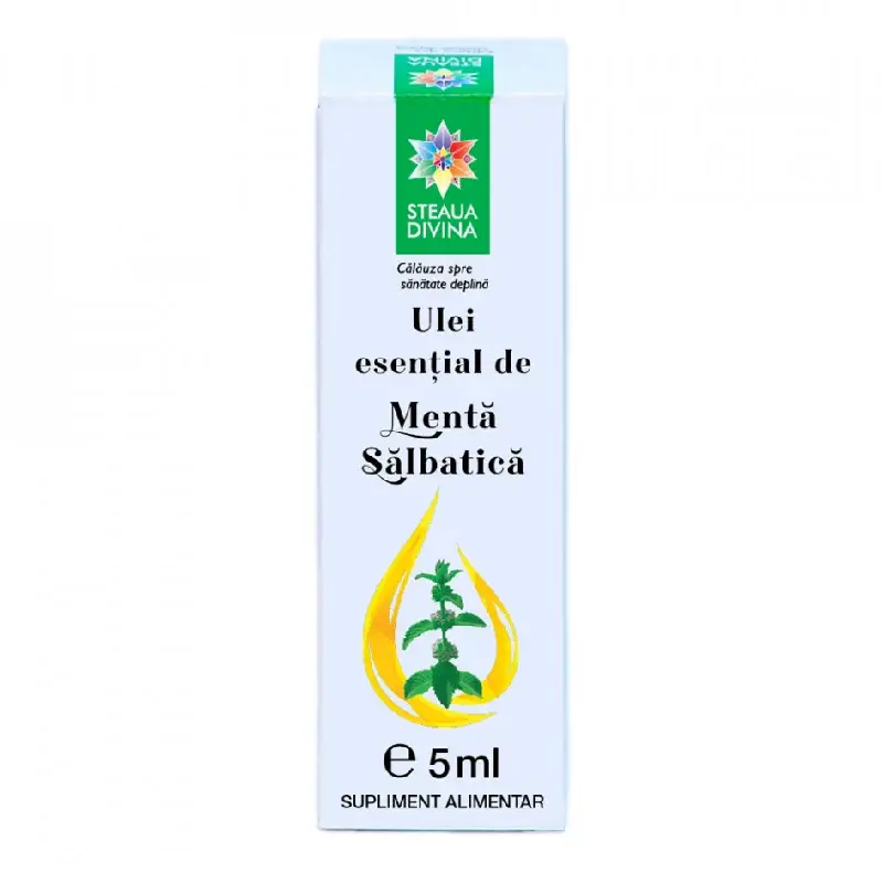 Ulei esential de menta salbatica, 5ml, Steaua Divina