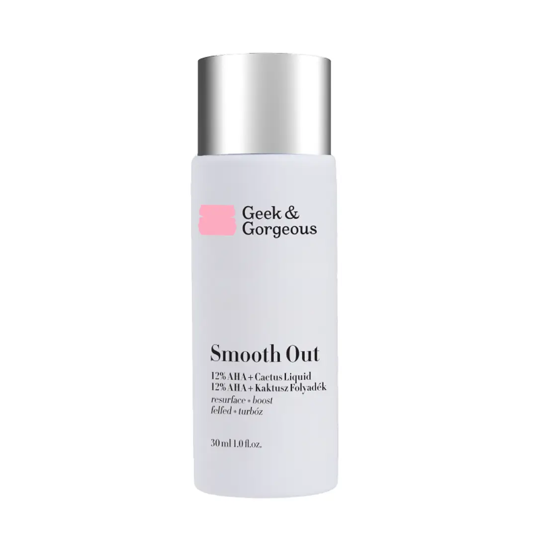 Lotiune exfolianta Smooth Out, 30 ml, Geek & Gorgeous