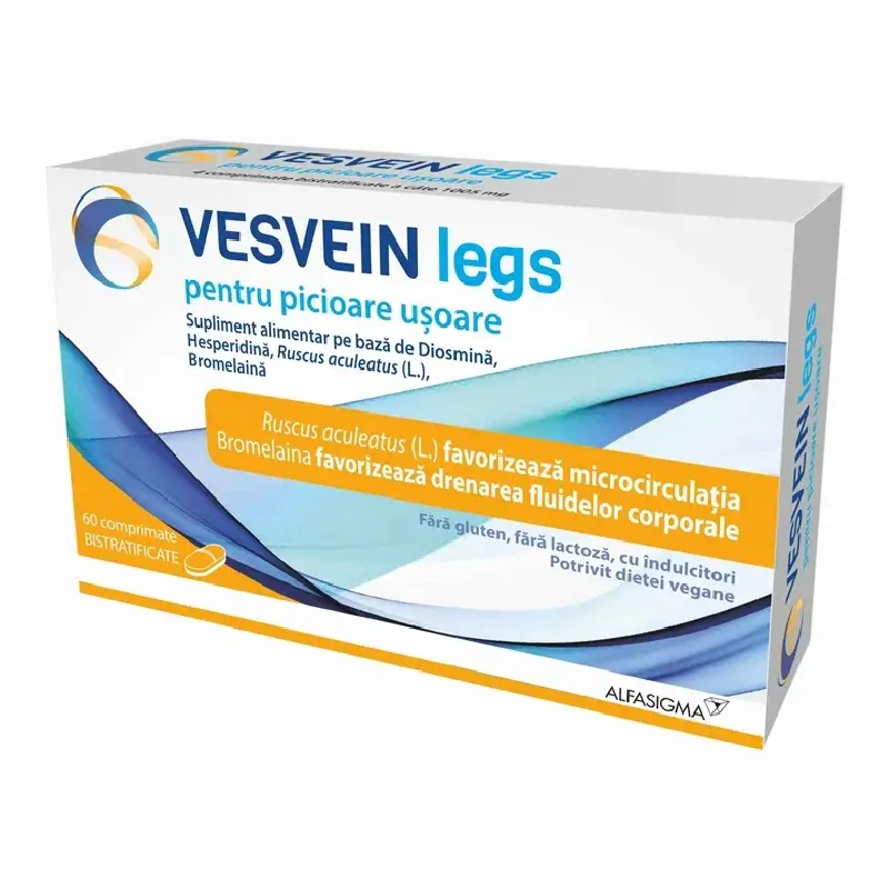 Vesvein Legs, 60 comprimate, Alfasigma