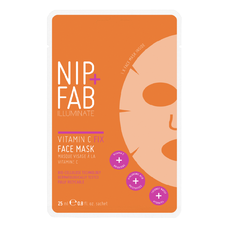 Masca tip servetel pentru fata Vitamin C, 25 ml, NIP+FAB
