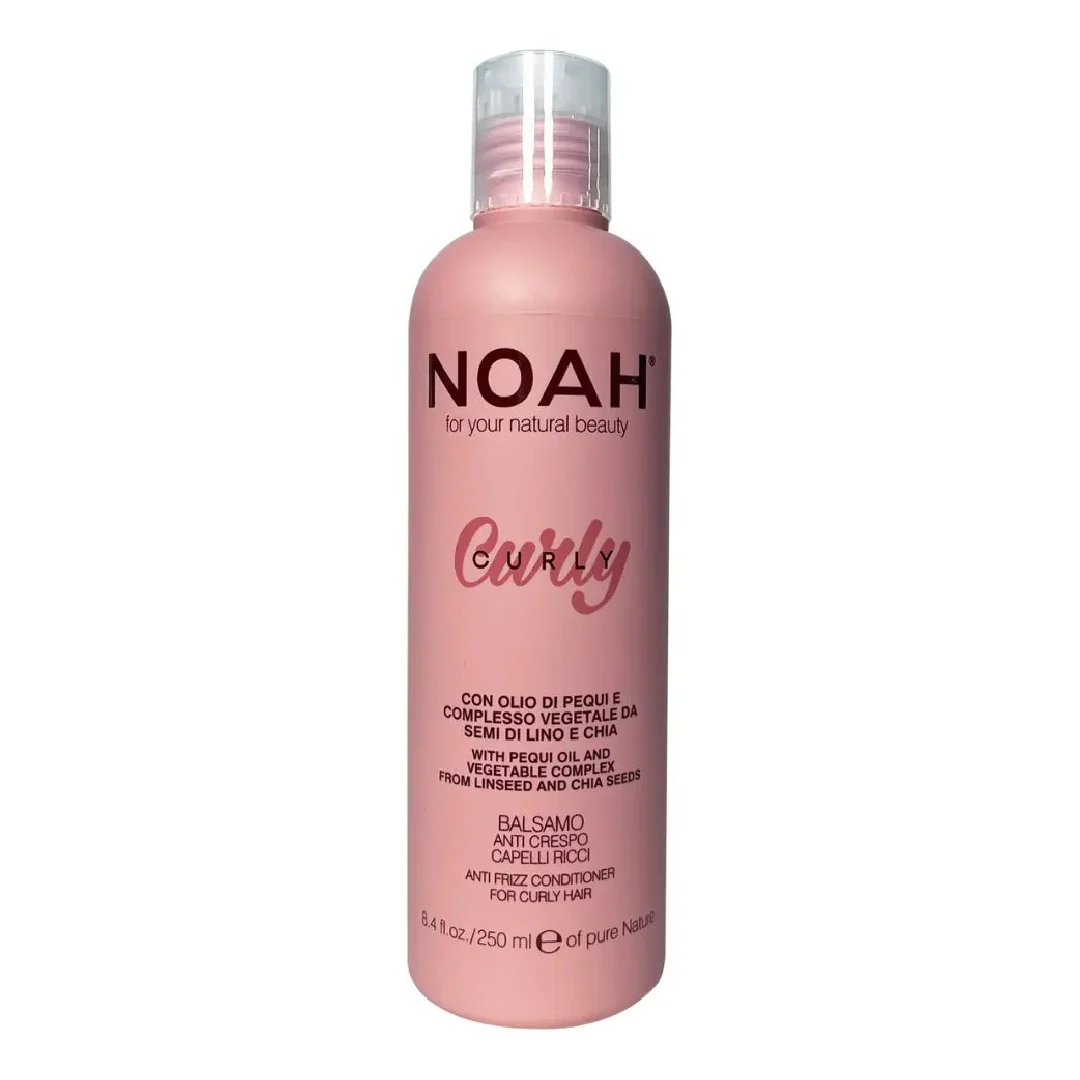 Balsam pentru par cret, cu efect anti-frizz, Curly, 250 ml, Noah