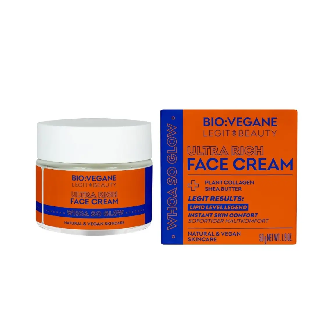 Crema de fata intens hidratanta, Whoa So Glow, 50ml, Bio:Vegane Legit Beauty