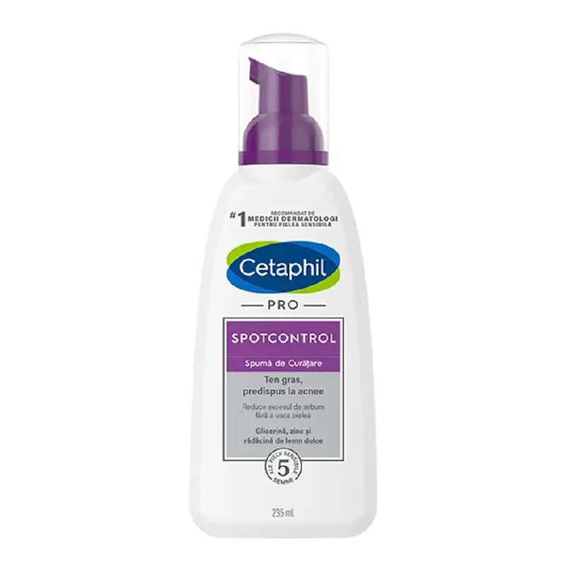 Spuma de curatare SpotControl PRO, 235 ml, Cetaphil