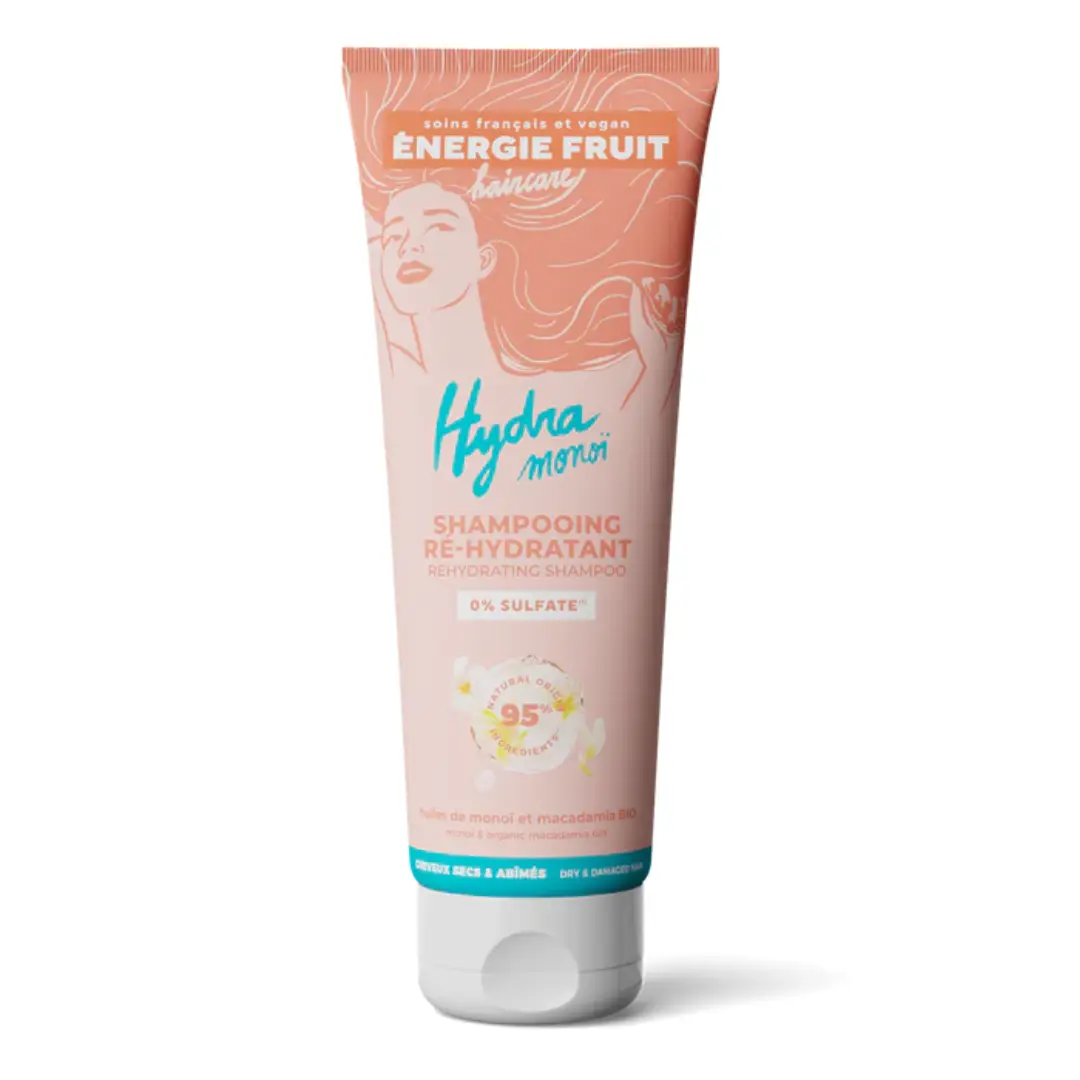 Sampon hidratant pentru par uscat si deteriorat cu monoi si Ulei organic de Macadamia, 250ml, Energie Fruit