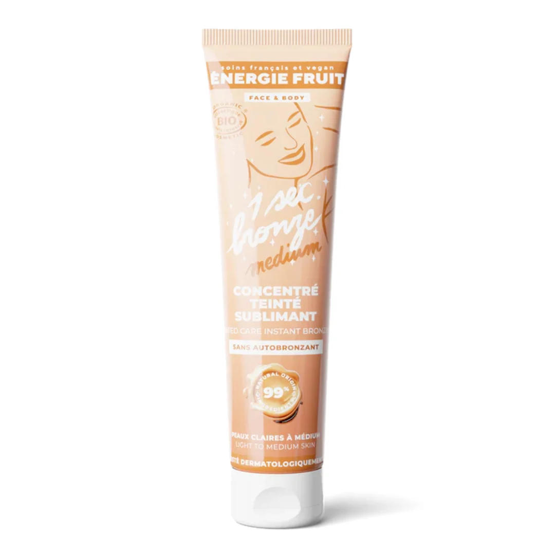 Lotiune iluminatoare fata si corp cu efect de bronz instant Light to Mid skin, 100ml, Energie Fruit