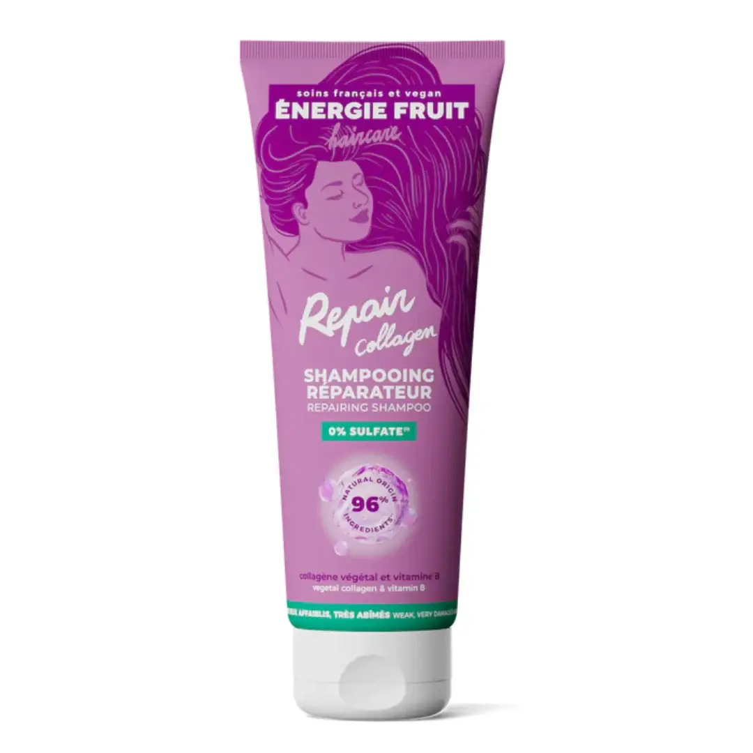 Sampon reparator pentru par foarte deteriorat cu Vitamina B si Colagen vegetal, 250ml, Energie Fruit