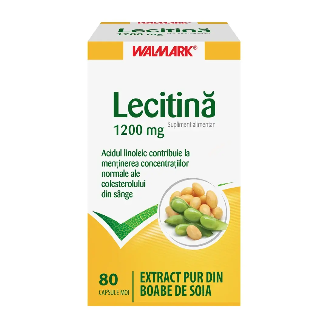 Lecitina 1200 mg, 80 capsule, Walmark