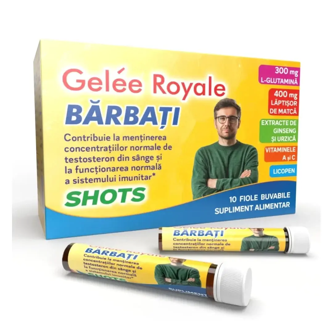 Gelee Royale Barbati, 10 fiole buvabile, Justin Pharma