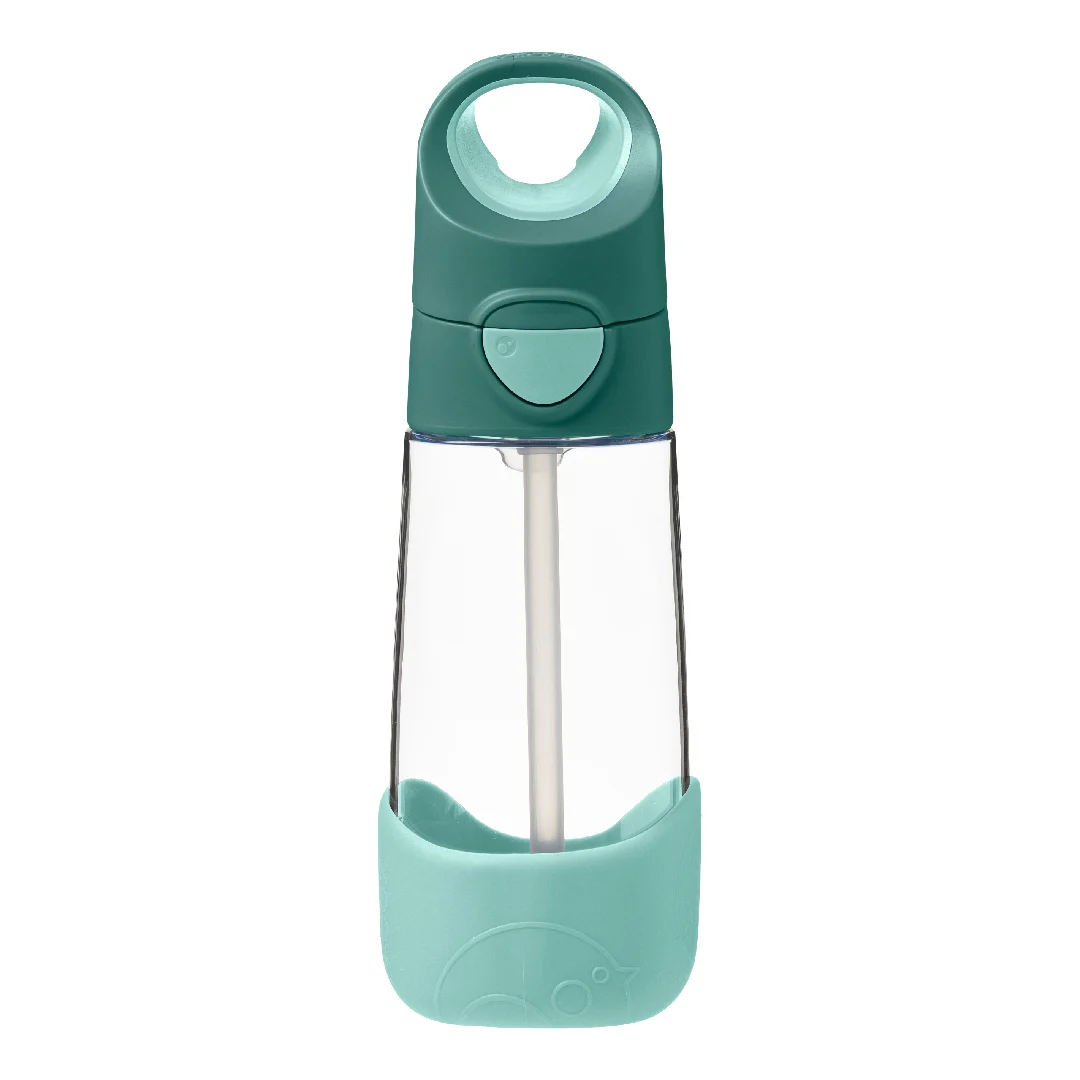 Cana din tritan cu pai, 12 luni+, Verde, 450 ml, B.Box