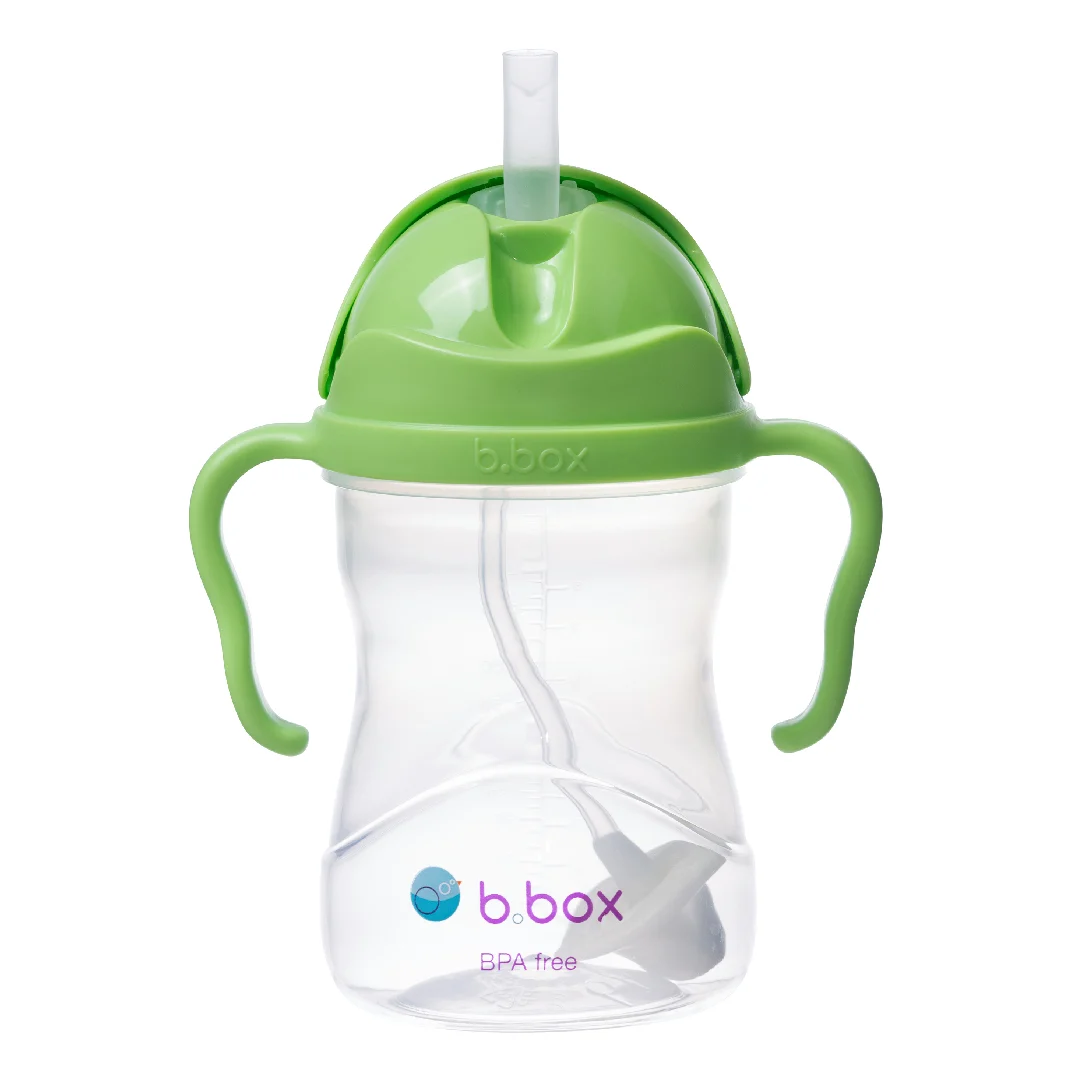Cana cu pai, 6 luni+, Verde, 240 ml, B.Box