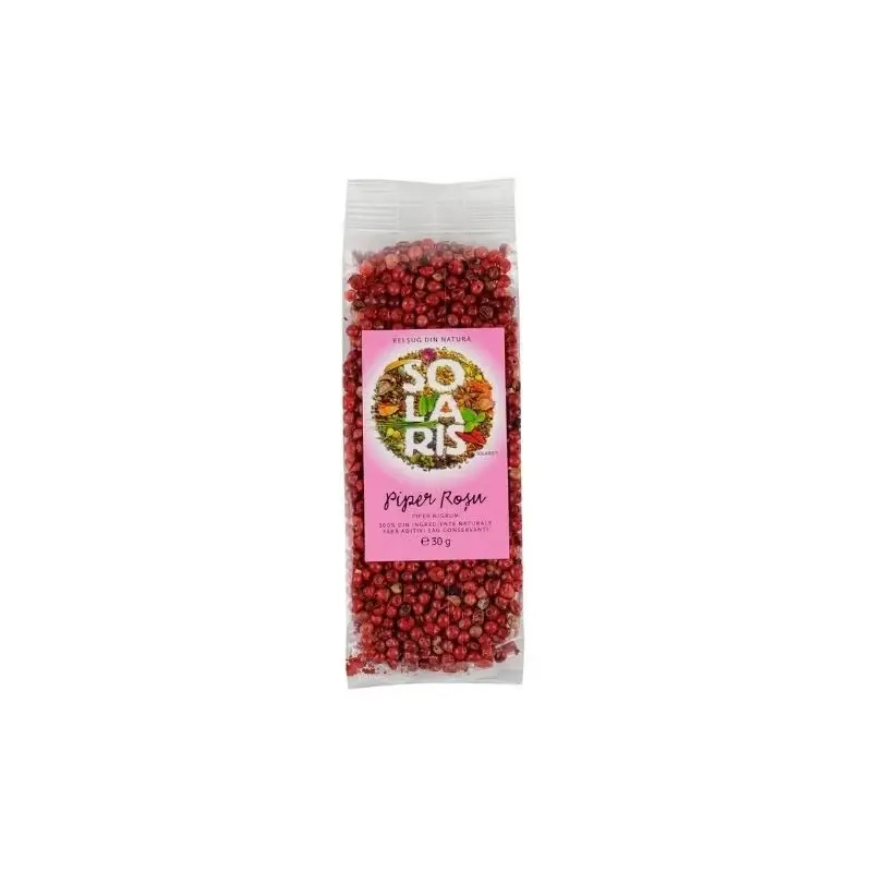SOLARIS Piper boabe rosu, 30g