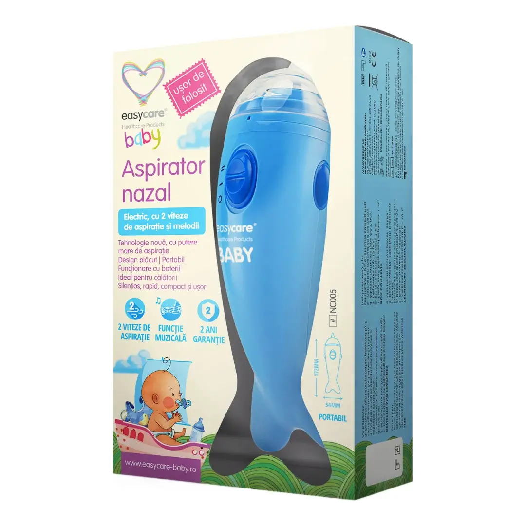 Aspirator nazal electric 2 viteze+melodii, Easycare Baby