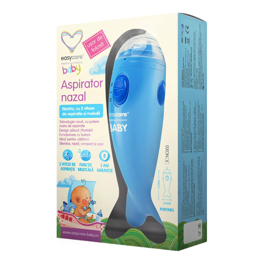 Aspirator nazal electric 2 viteze+melodii, Easycare Baby