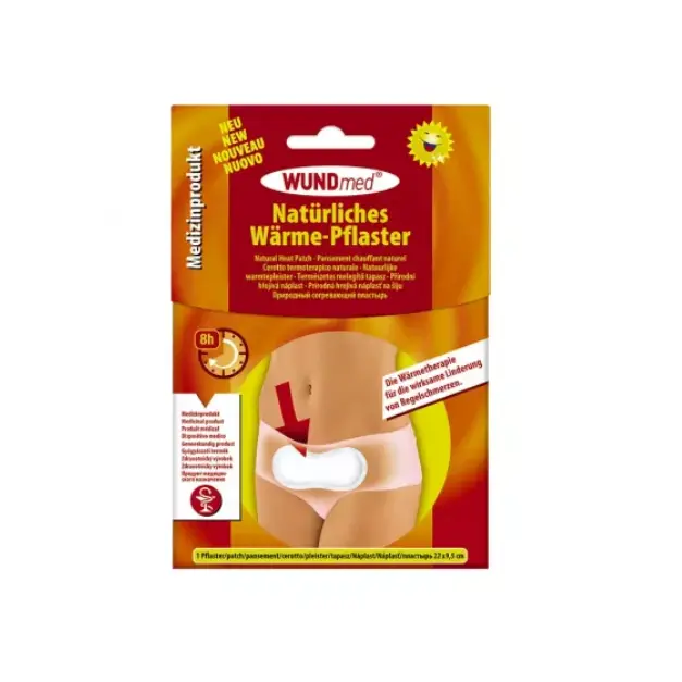 Plasture cald dureri menstruale 8 h, 22 cm*9.5 cm, 1 bucata, Wundmed