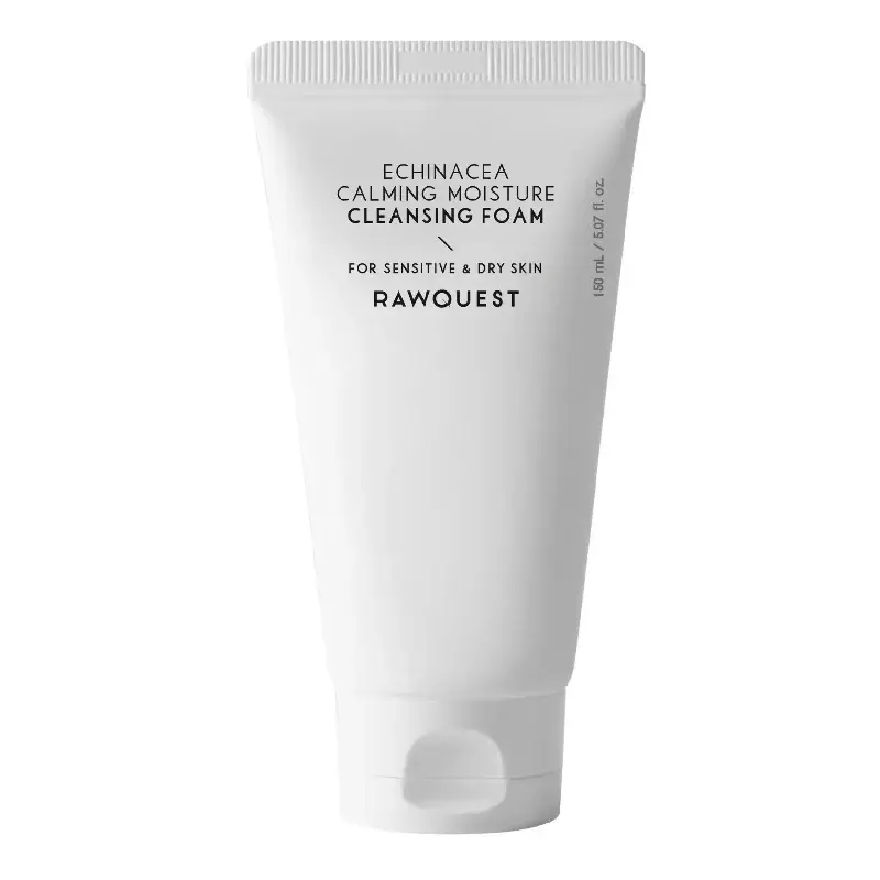 Spuma de curatare cu echinacea, piele sensibila & uscata, 150 ml, Rawquest