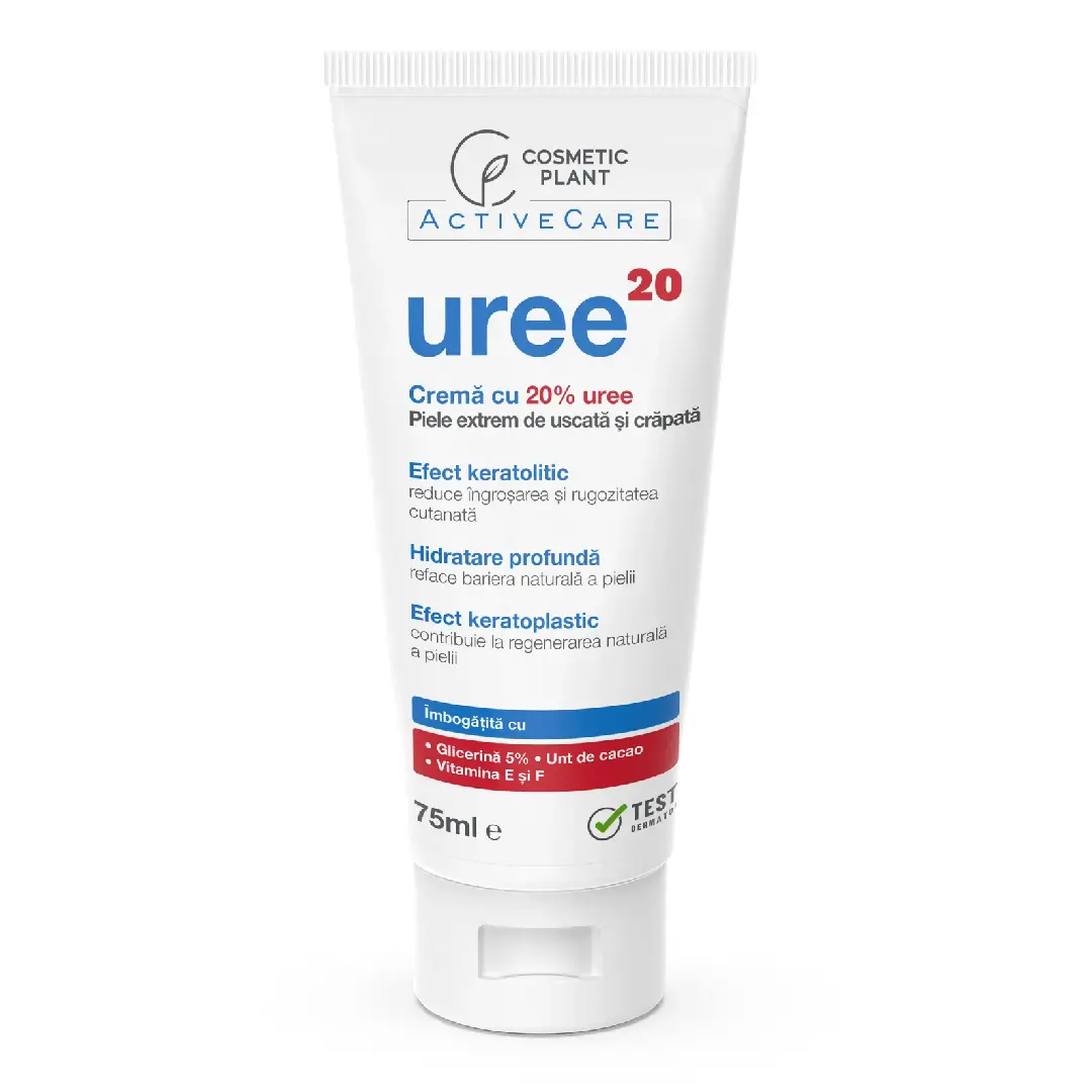 Crema cu 20% Uree pentru piele extrem de uscata Active Care, 75 ml, CosmeticPlant