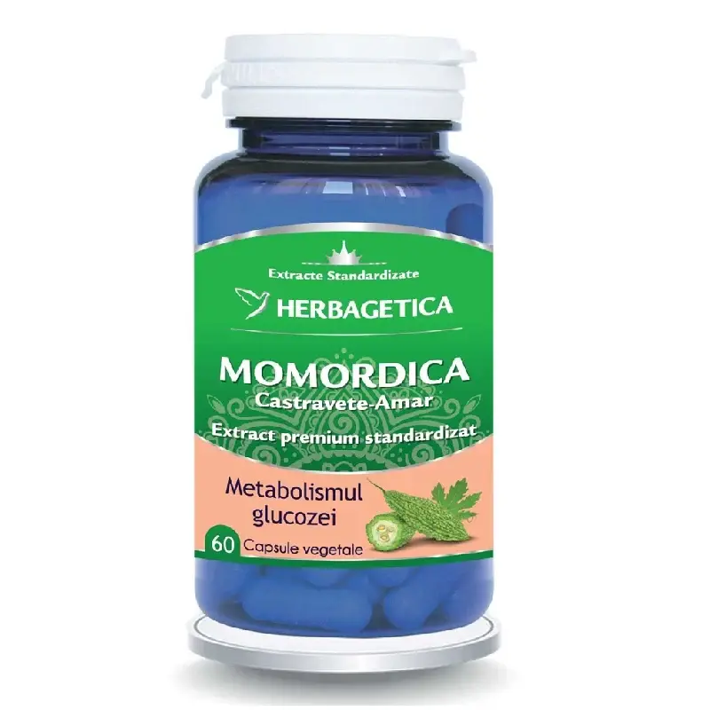 Extract de castravete amar Momordica, 60 capsule, Herbagetica