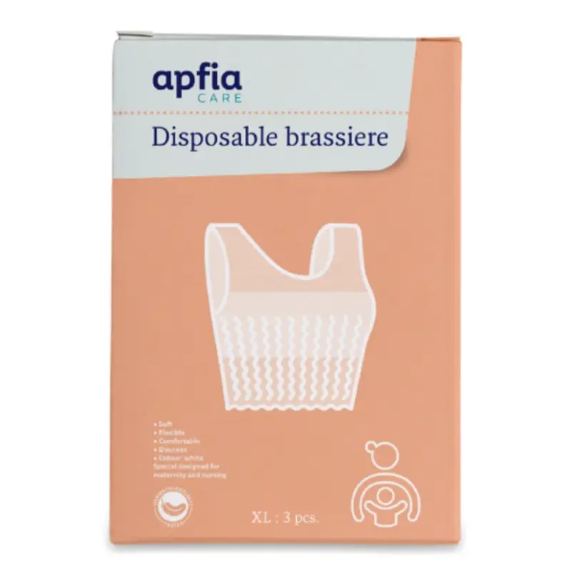 Sutien de unica folosinta, tip bustiera, marimea XL, 3 bucati, Apfia Care