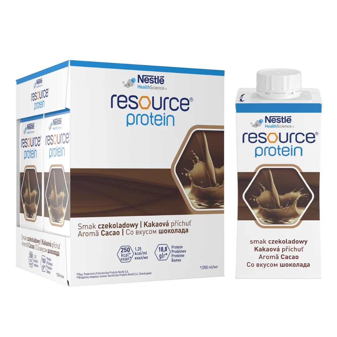 Resource Protein ciocolata, 4 flacoane EasyBottle, 200 ml, Nestle
