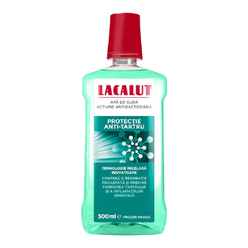 Apa de gura micelara protectie anti-tartru, 500 ml, Lacalut