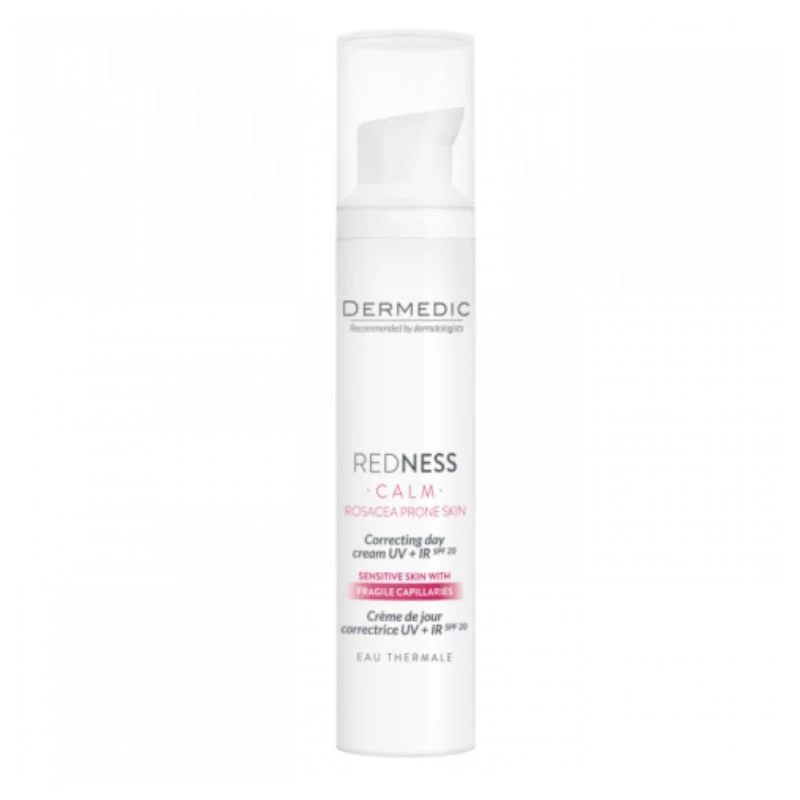 Crema corectoare zi UV+IR,  piele cuperozica REDNESS CALM, 40 ml, Dermedic