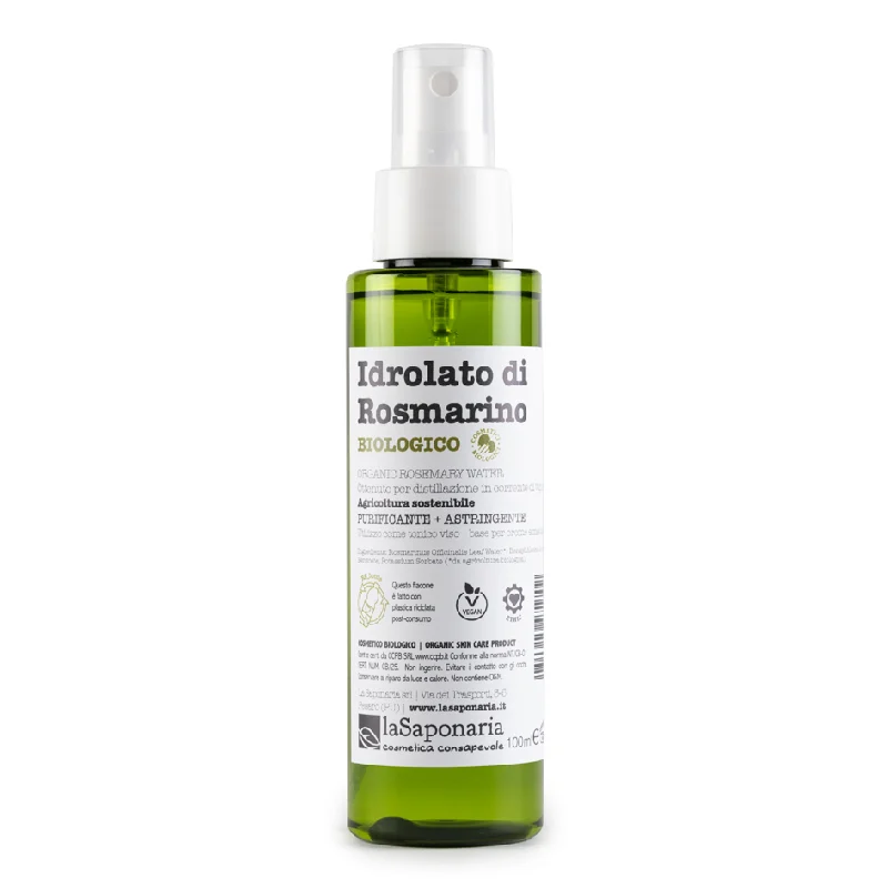 Hidrolat bio (apa florala) astringent de rozmarin, 100ml, La Saponaria