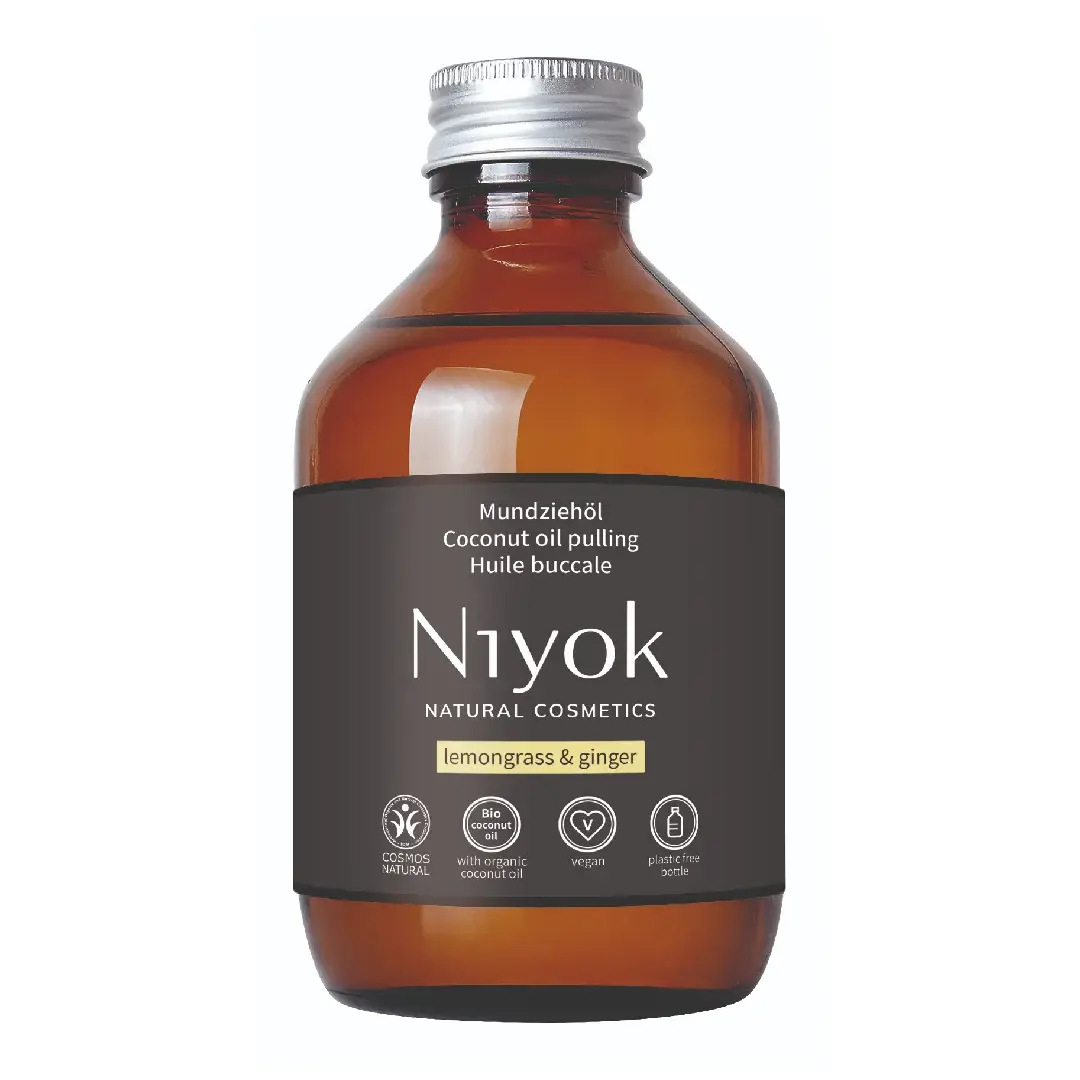 Ulei de clatire orala, Lemongrass & Ginger, 200 ml, Niyok
