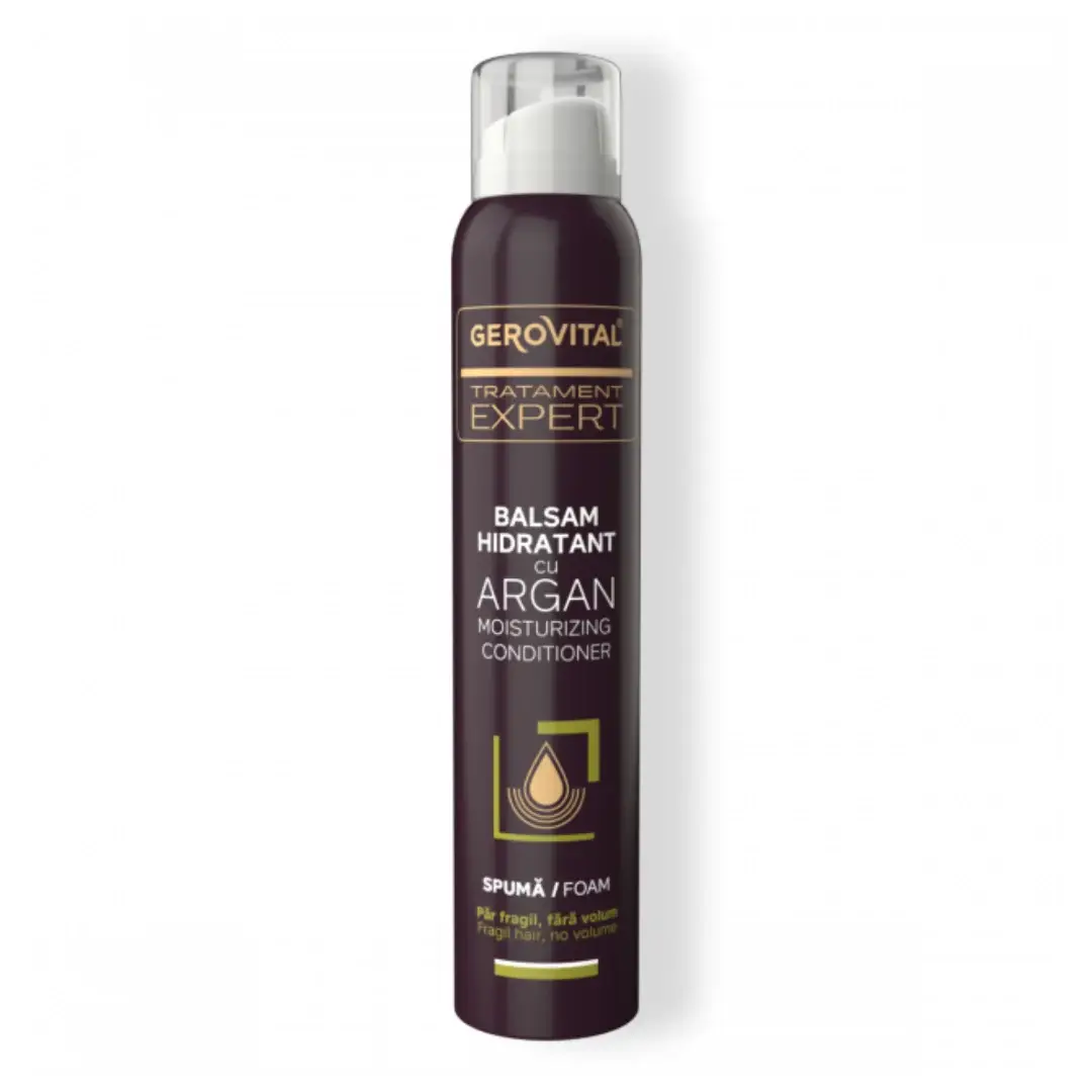 Balsam-spuma hidratant cu argan, 200ml, Gerovital