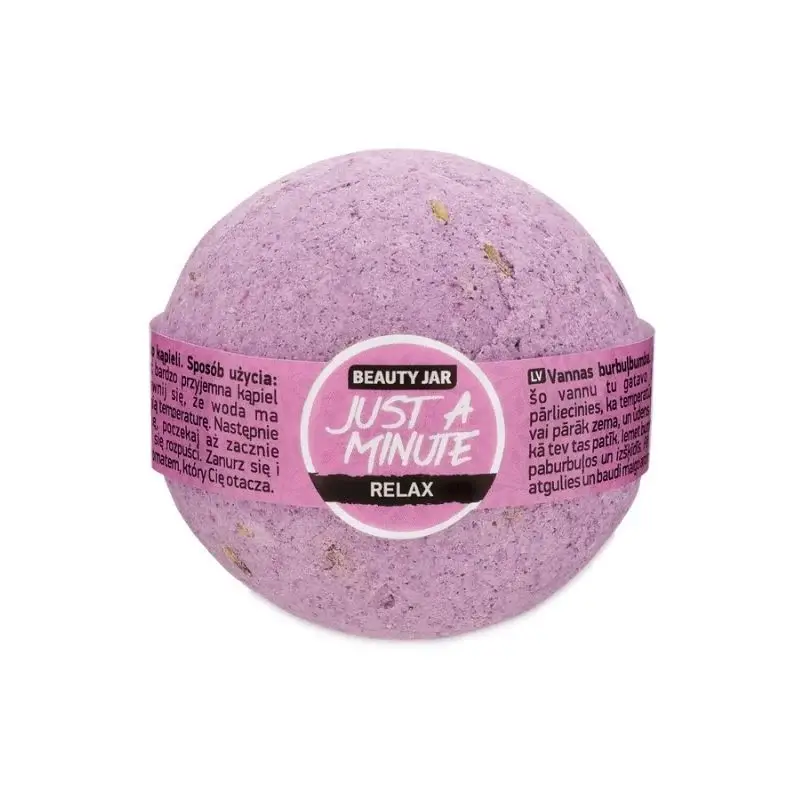 Beauty Jar Bila de baie efervescenta relaxanta cu lavanda, Just a minute, 150g