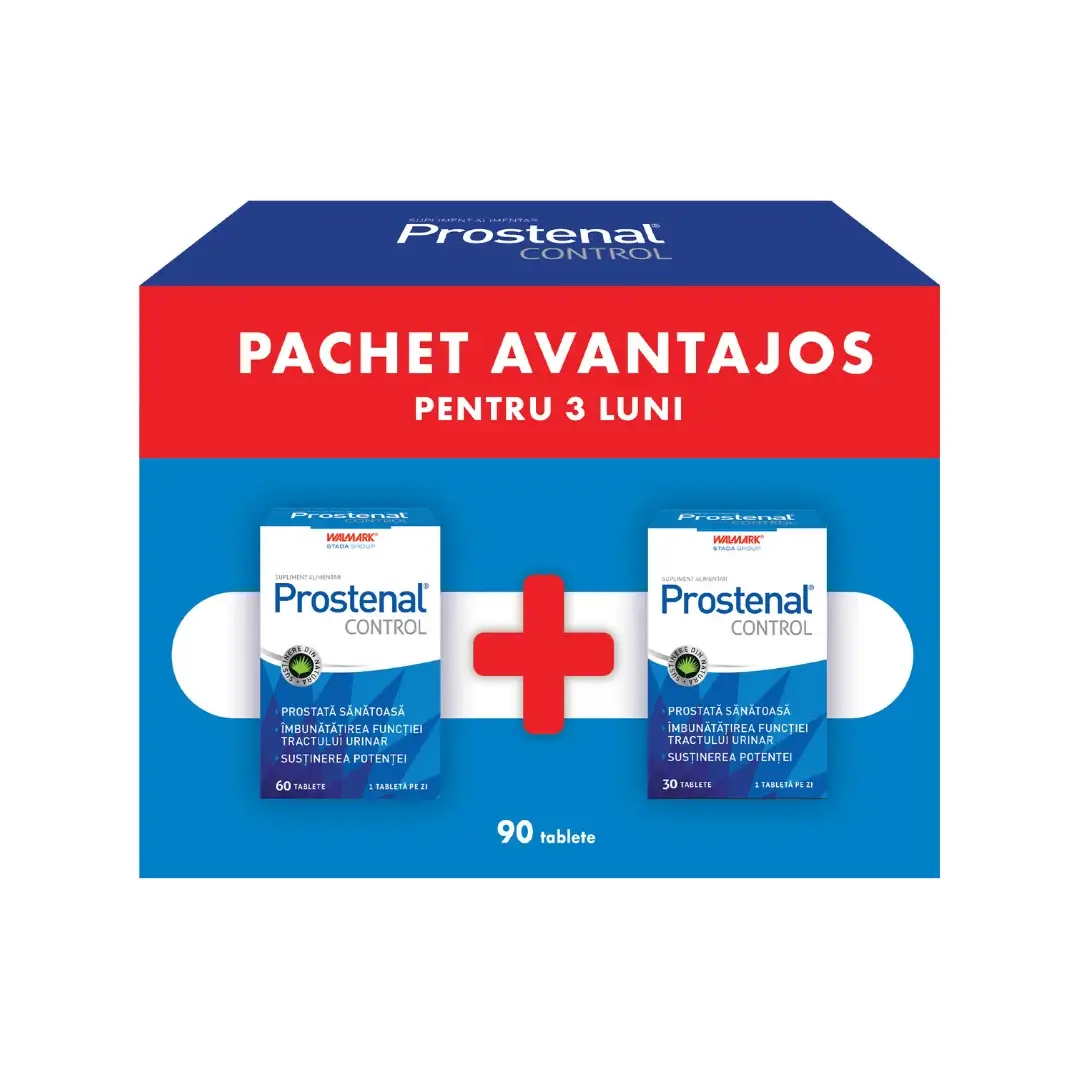 Pachet Prostenal Control, 60 + 30 tablete, Walmark
