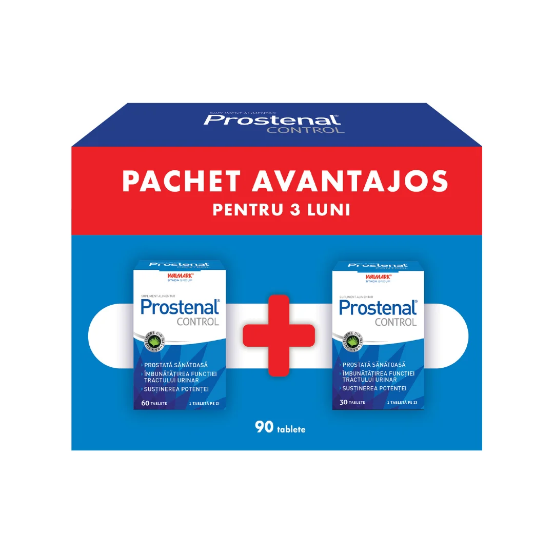 Pachet Prostenal Control, 60 + 30 tablete, Walmark