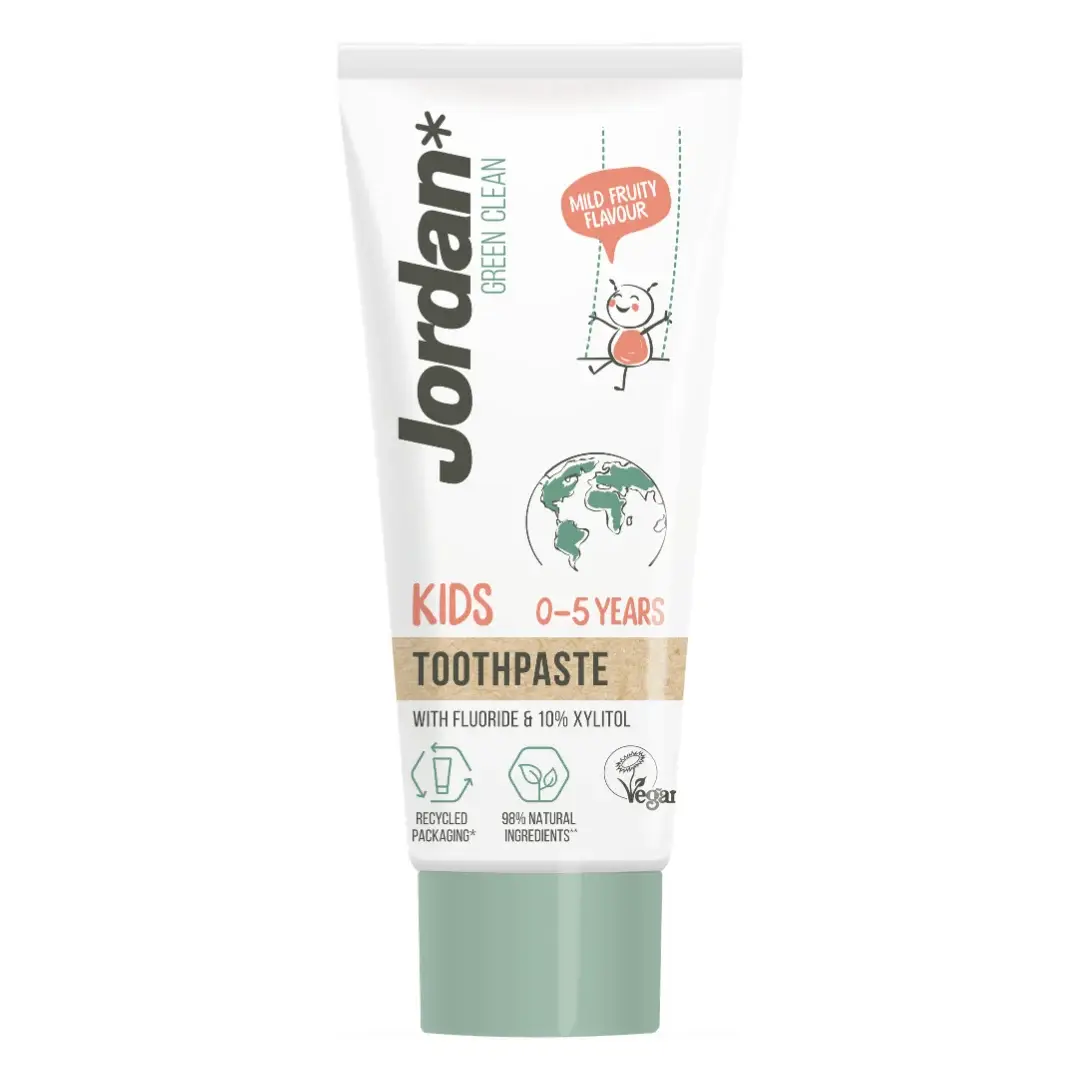Pasta de dinti pentru copii Green Clean, 0-5 ani, 50 ml, Jordan