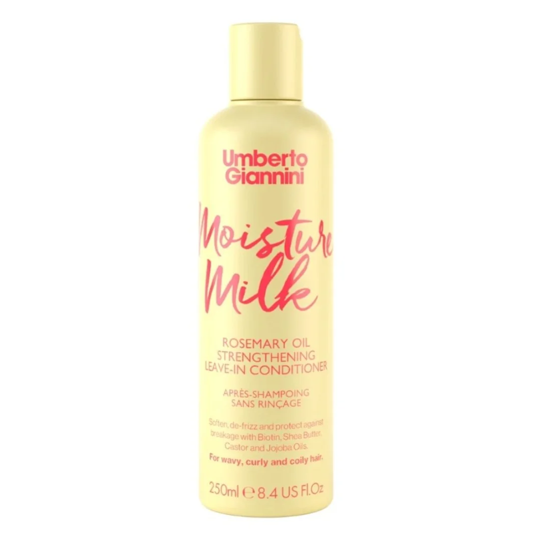Balsam leave-in fortifiant cu ulei de Rozmarin Moisture Milk Strong Curls, 250ml, Umberto Giannini