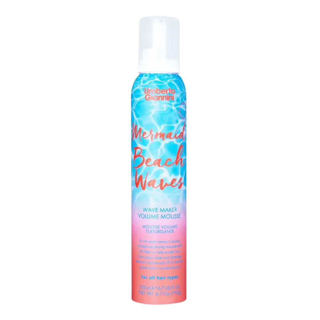 Spuma pentru volum si texturarea parului, cu filtru UV, Mermaid Beach Waves, 200 ml, Umberto Giannini