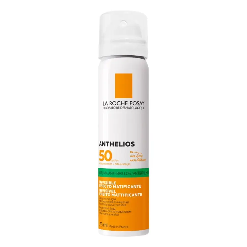 Spray cu efect matifiant pentru fata SPF50+ Anthelios, 75ml, La Roche-Posay