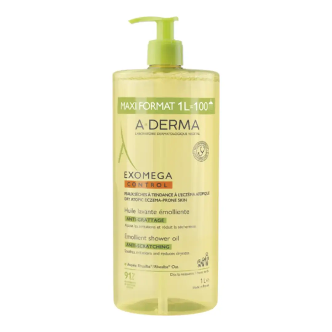 Ulei de dus emolient Exomega Control, 1000ml, A-Derma
