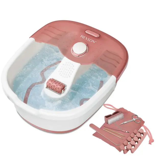 Aparat de hidromasaj pentru picioare Foot Spa si set pentru pedichiura, REVLON