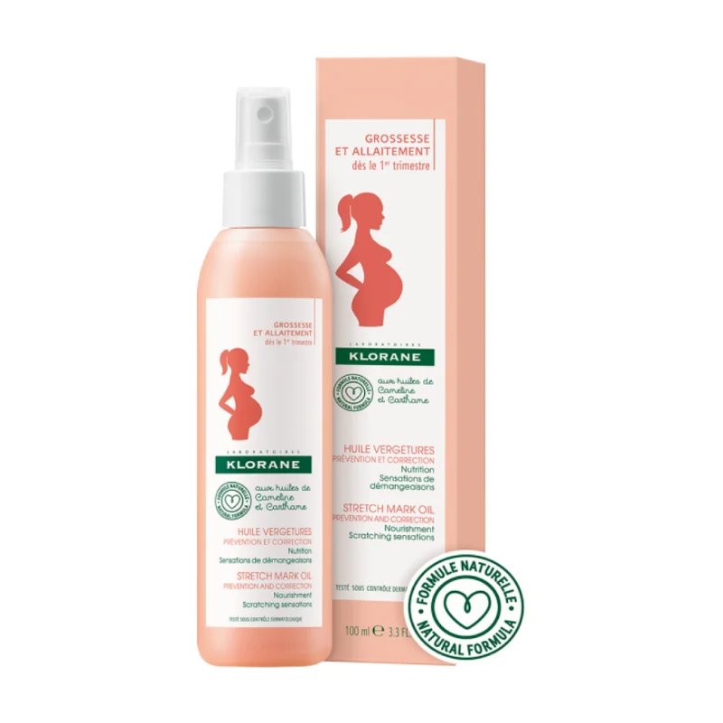 Ulei pentru corectarea si prevenirea vergeturilor Mum, 200ml, Klorane