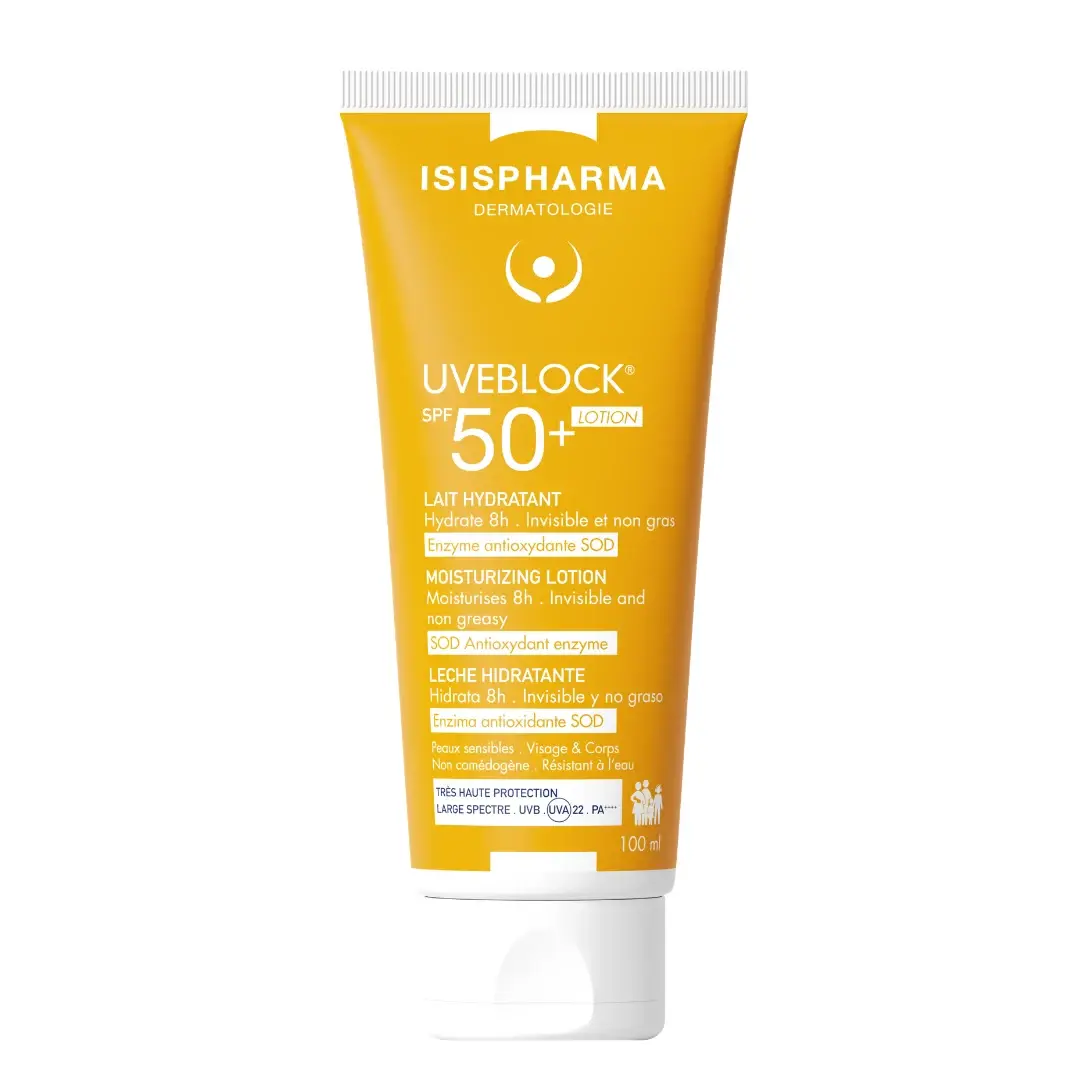 Lotiune protectie solara SPF50+ Uveblock, 100ml, IsisPharma