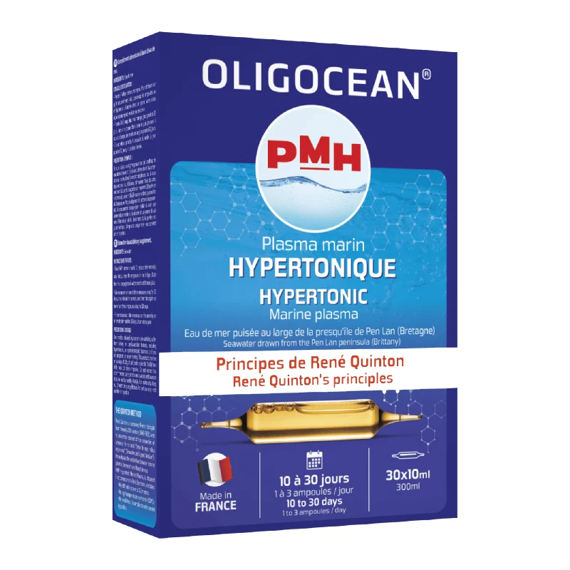 Plasma marina Hipertonica, Metoda Quinton, 30 fiole*10ml, Oligocean