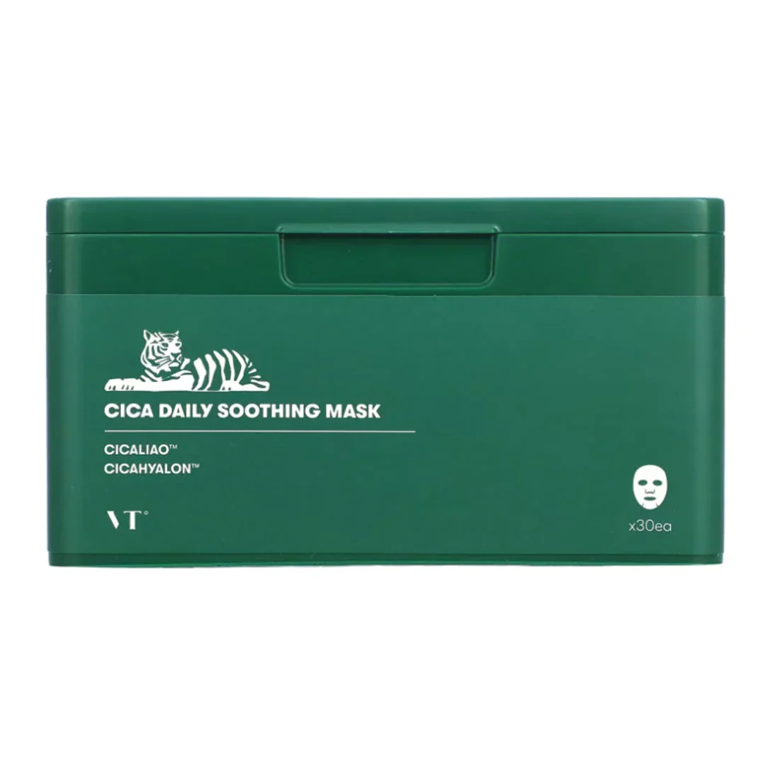 Set masti calmante pentru fata Cica Daily Soothing, 30 bucati, VT Cosmetics