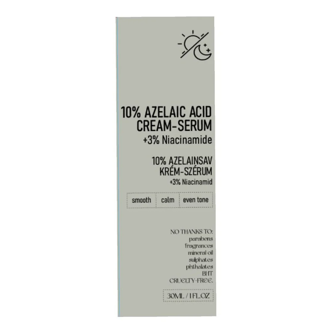 Ser crema cu 10% Acid Azelaic, 30 ml, Nerds