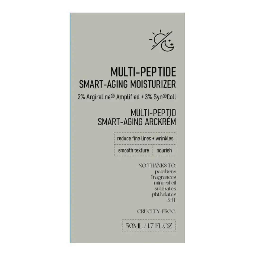Crema hidratanta anti-imbatranire Smart Aging Multi-Peptide, 50 ml, Nerds