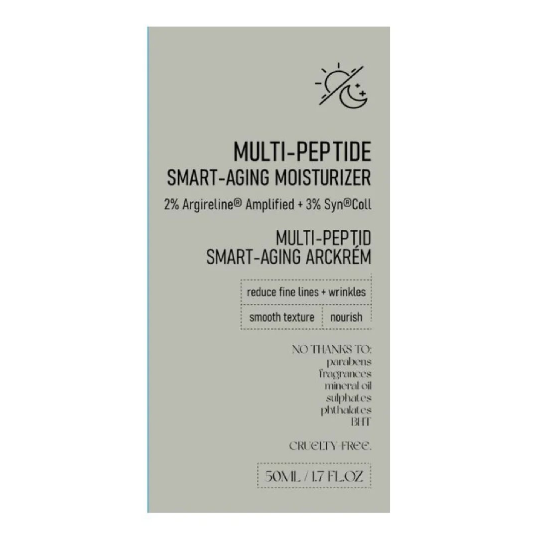 Crema hidratanta anti-imbatranire Smart Aging Multi-Peptide, 50 ml, Nerds